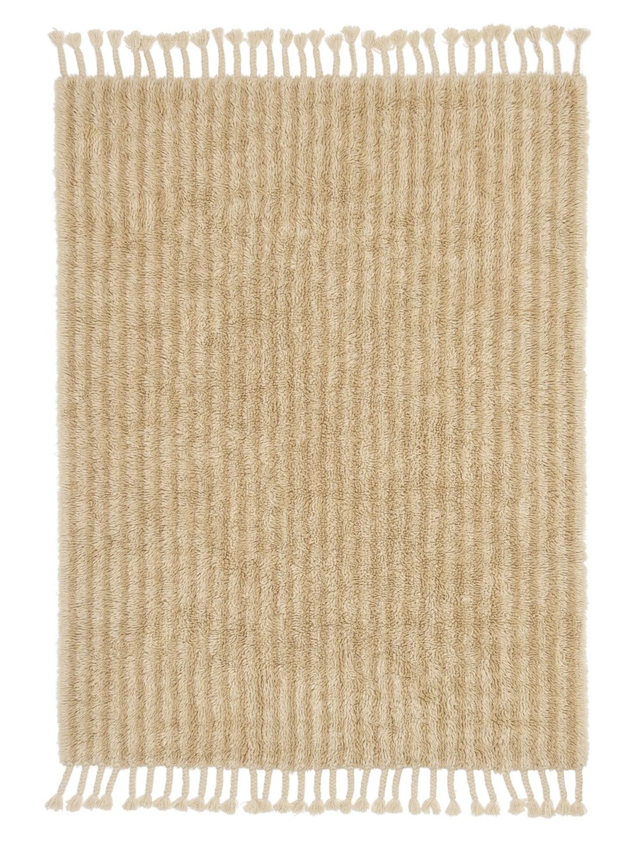 200x300 см, Индия, Шэгги, Wool, бежевый