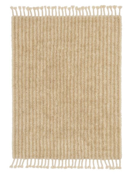 200x300 см, Индия, Шэгги, Wool, бежевый