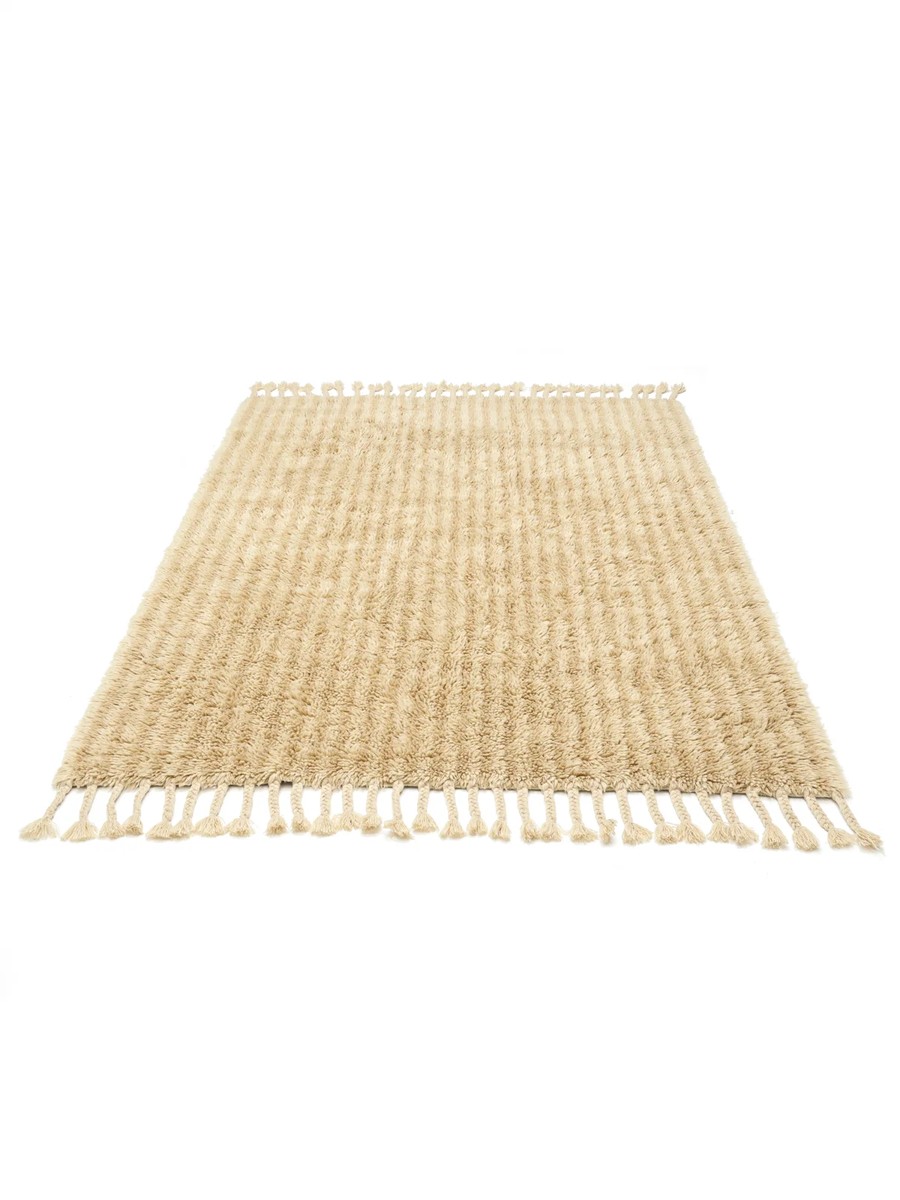 200x300 см, Индия, Шэгги, Wool, бежевый — вид 2