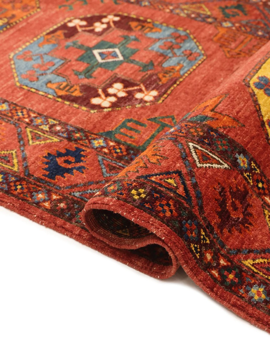 86x303 см, Афганистан, Восточные, Wool, чёрный — вид 5