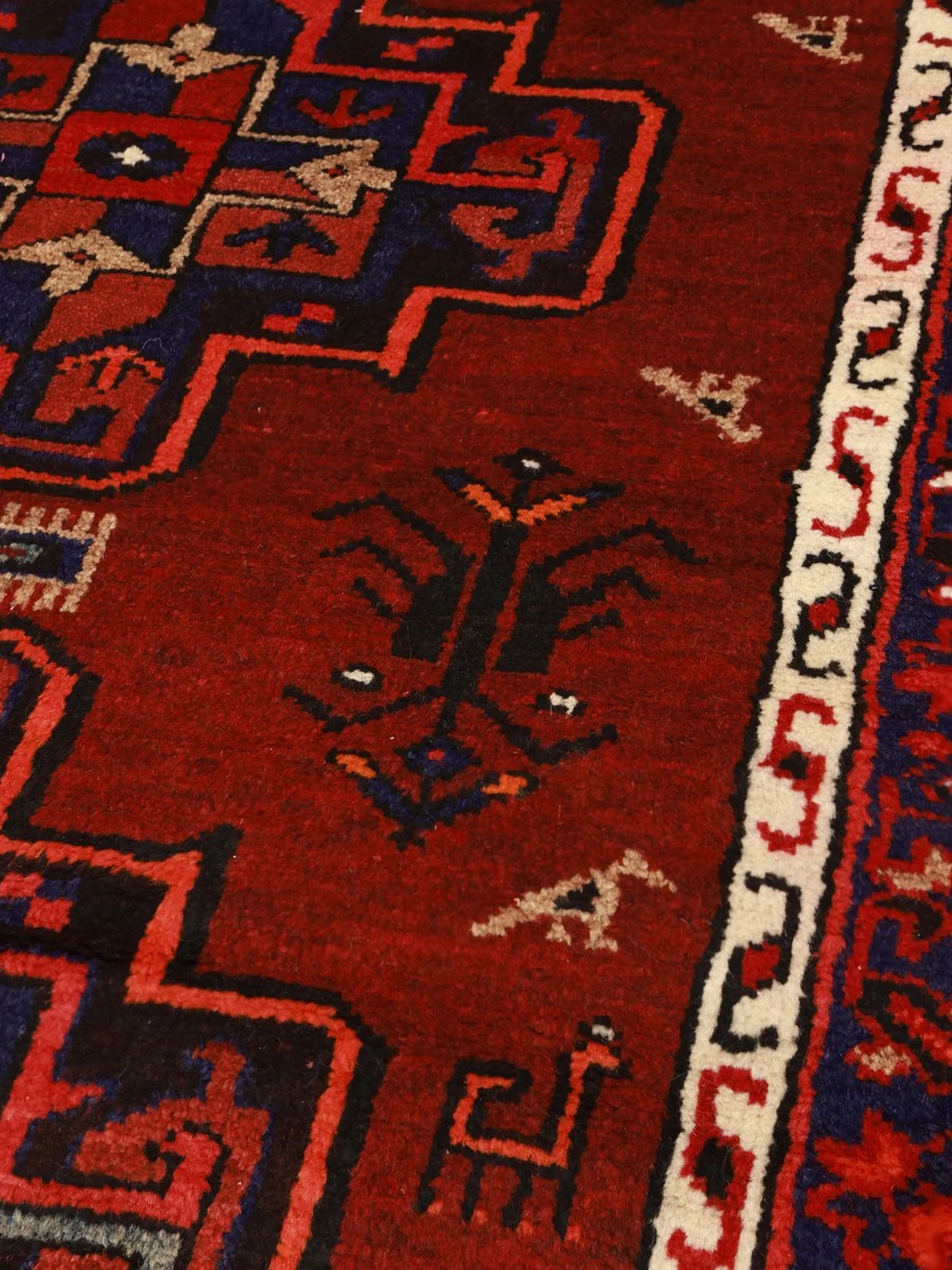 107x200 см, Иран, Хамадан, Wool, бежевый — вид 4