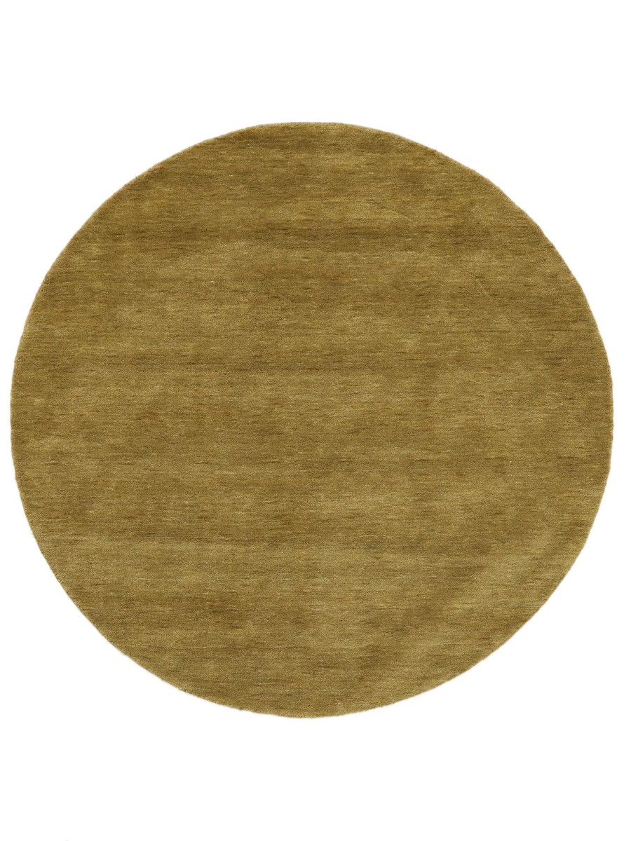 Ø150 см, Индия, Однотонные, Wool, зелёный