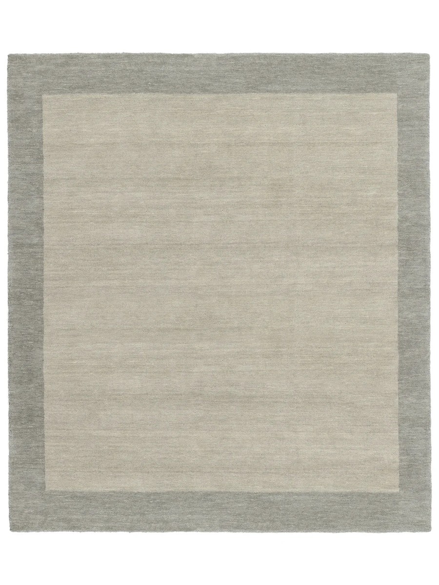 250x300 см, Индия, Однотонные, Wool, серо-бежевый