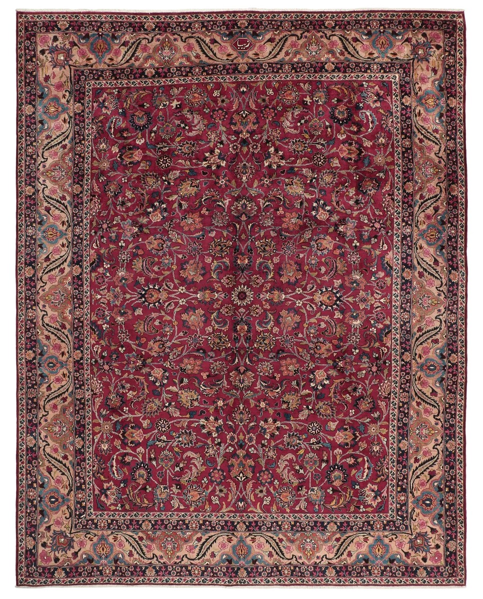 300x386 см, Иран, Машад, Wool, красный