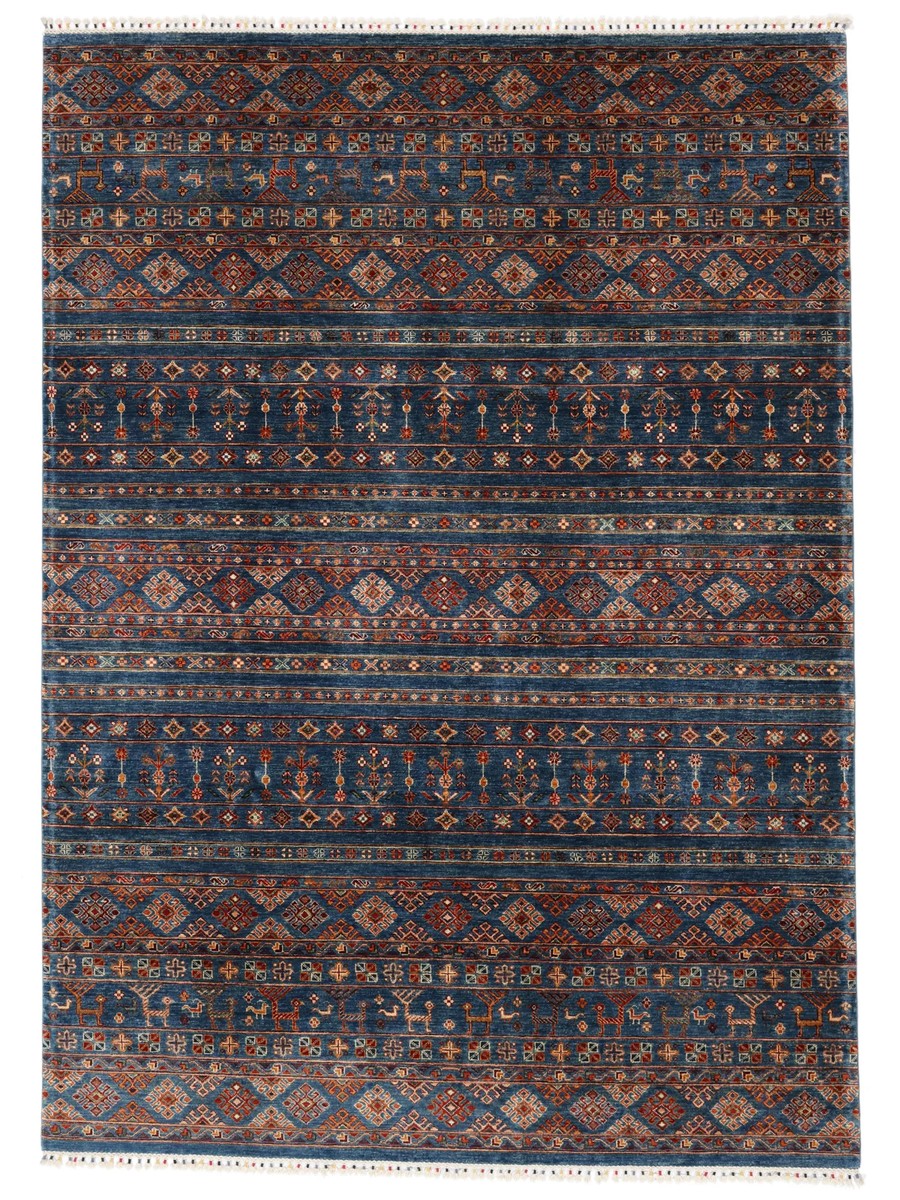 220x305 см, Афганистан, Восточные, Wool, чёрный