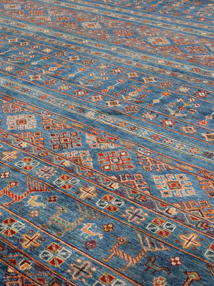 220x305 см, Афганистан, Восточные, Wool, чёрный — вид 4