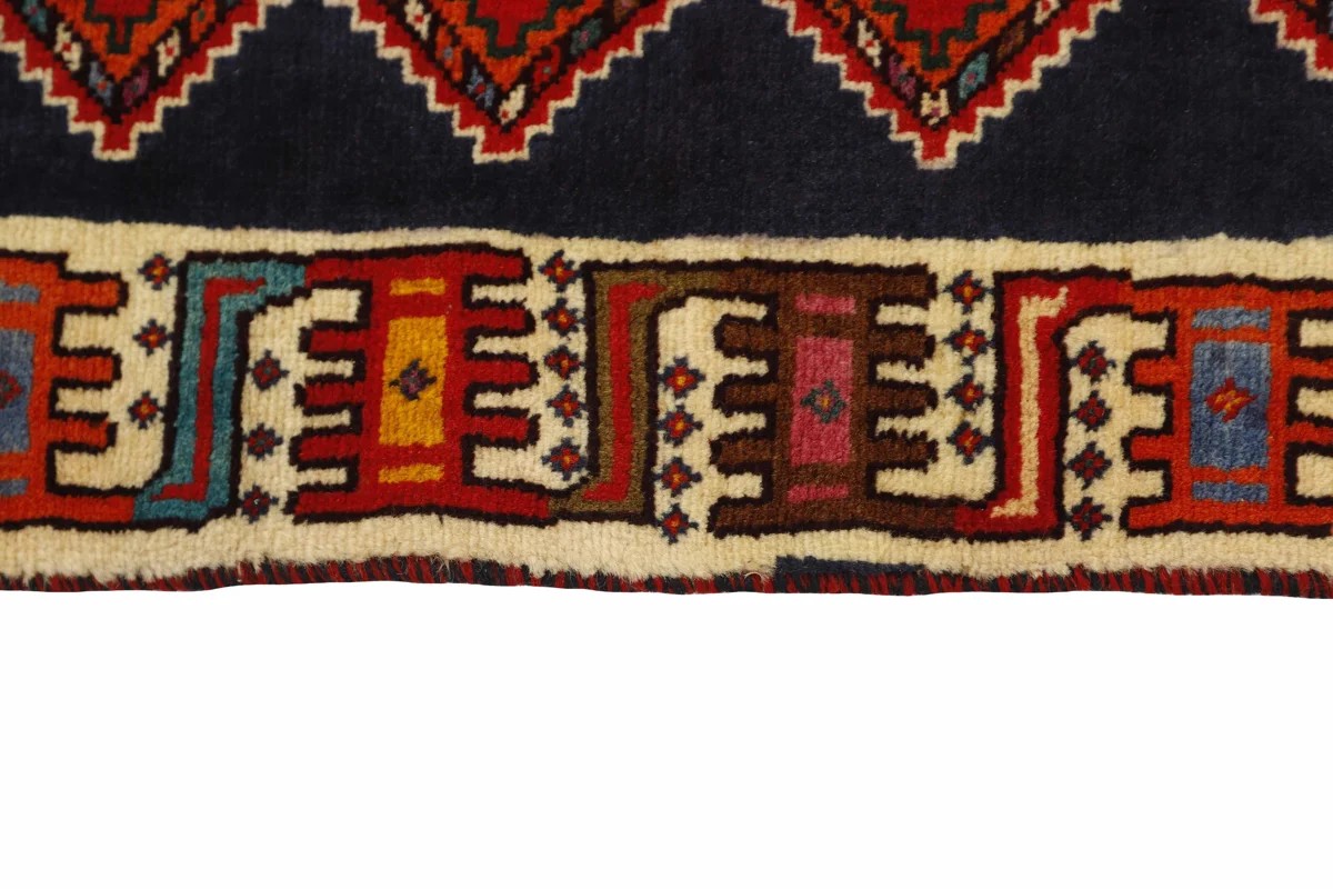 129x197 см, Иран, Кашкай, Wool, чёрный — вид 3