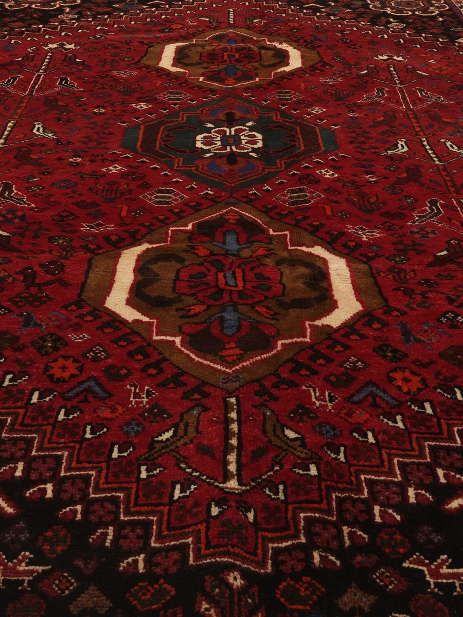 165x278 см, Иран, Кашкай, Wool, чёрный — вид 4