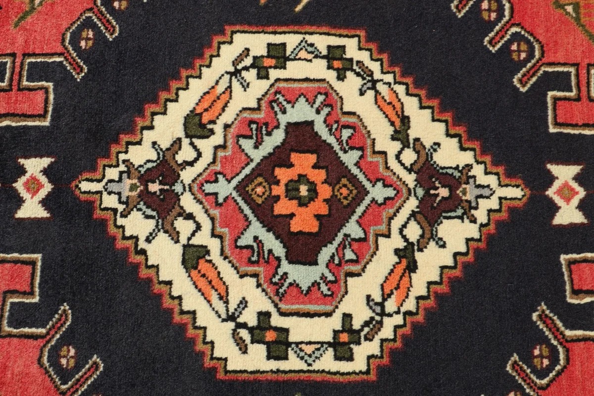 123x188 см, Иран, Хамадан, Wool, чёрный