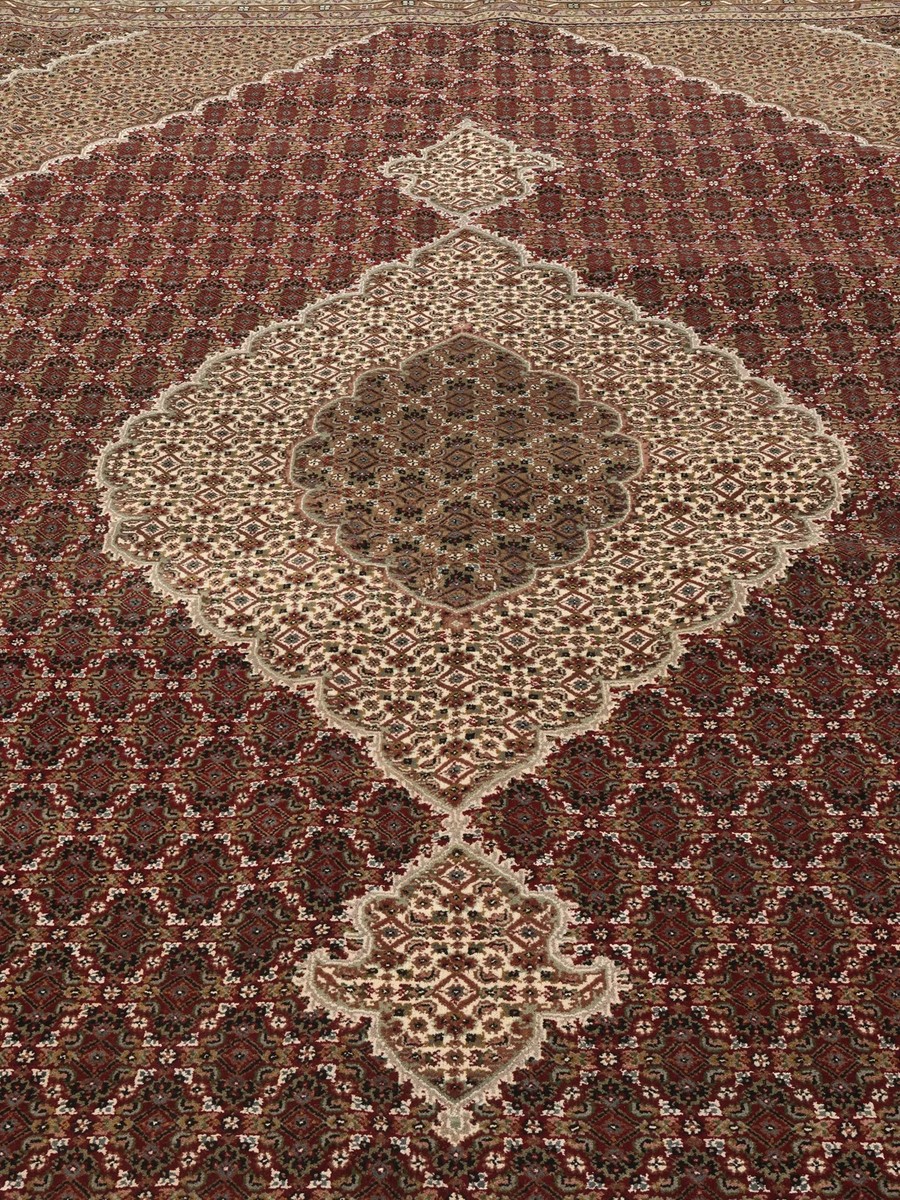 305x420 см, Индия, Табриз, Wool, чёрный — вид 5