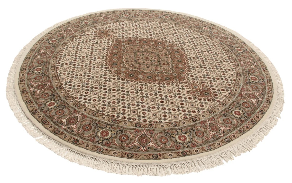 Ø150 см, Индия, Табриз, Wool, чёрный — вид 3