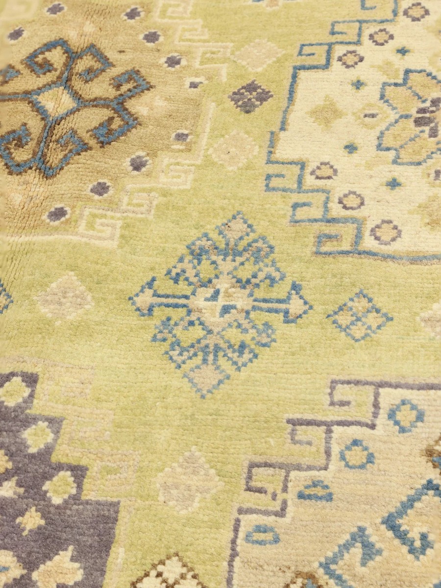 144x205 см, Афганистан, Казак, Wool, жёлтый — вид 2