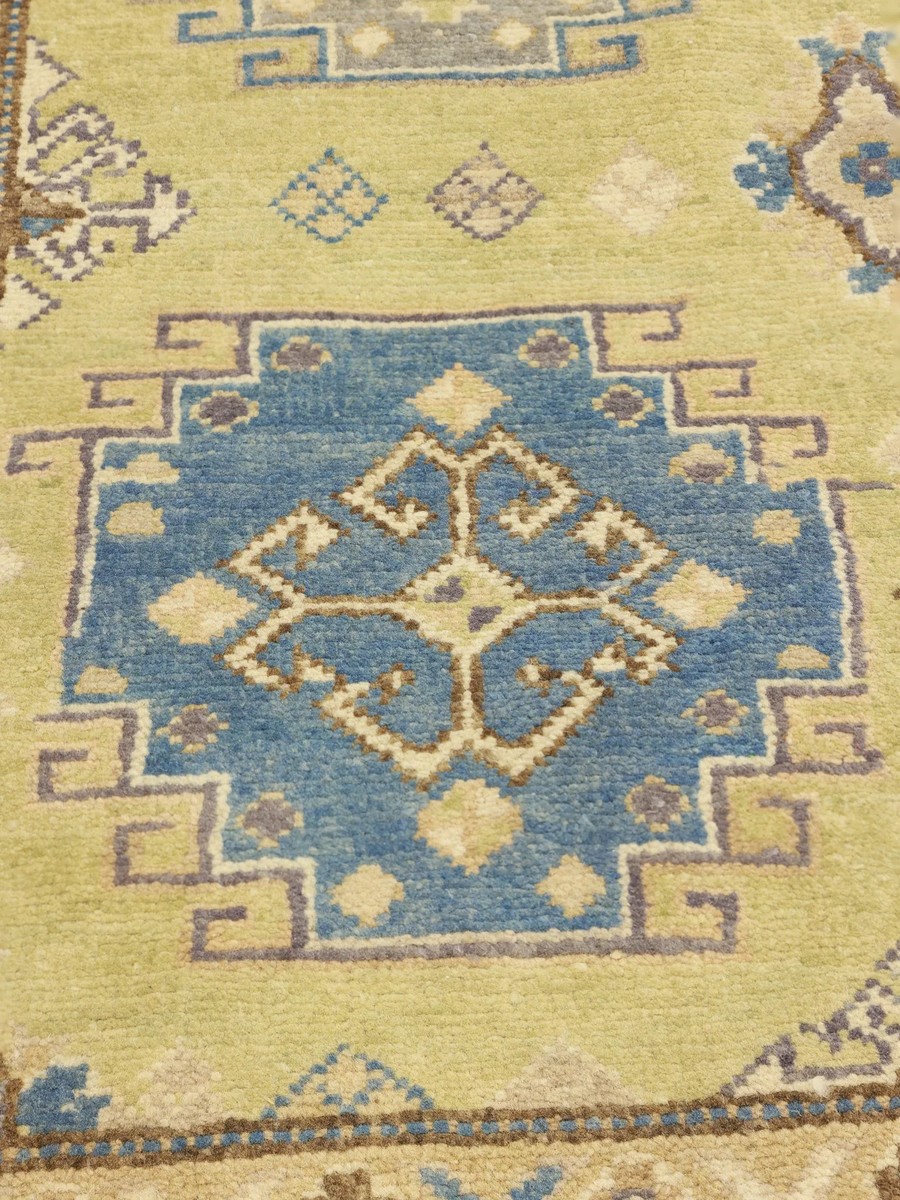 144x205 см, Афганистан, Казак, Wool, жёлтый — вид 3