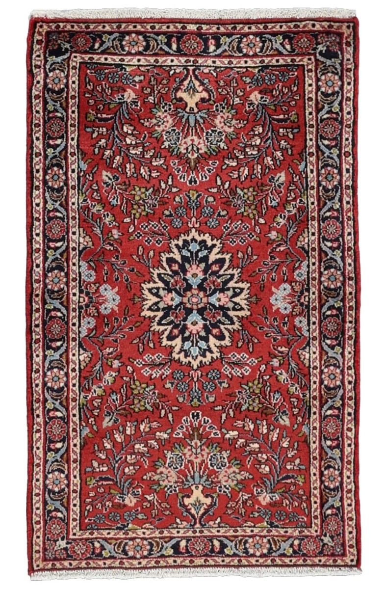 76x125 см, Иран, Хамадан, Wool, красный