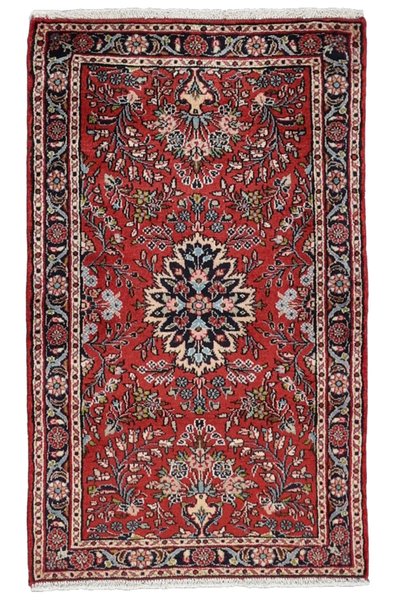 76x125 см, Иран, Хамадан, Wool, красный