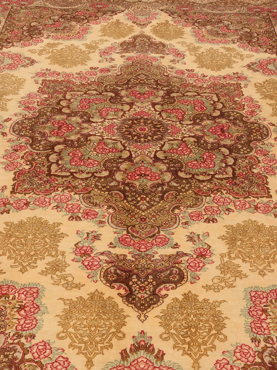 130x203 см, Иран, Шёлк, Silk, оранжевый — вид 6