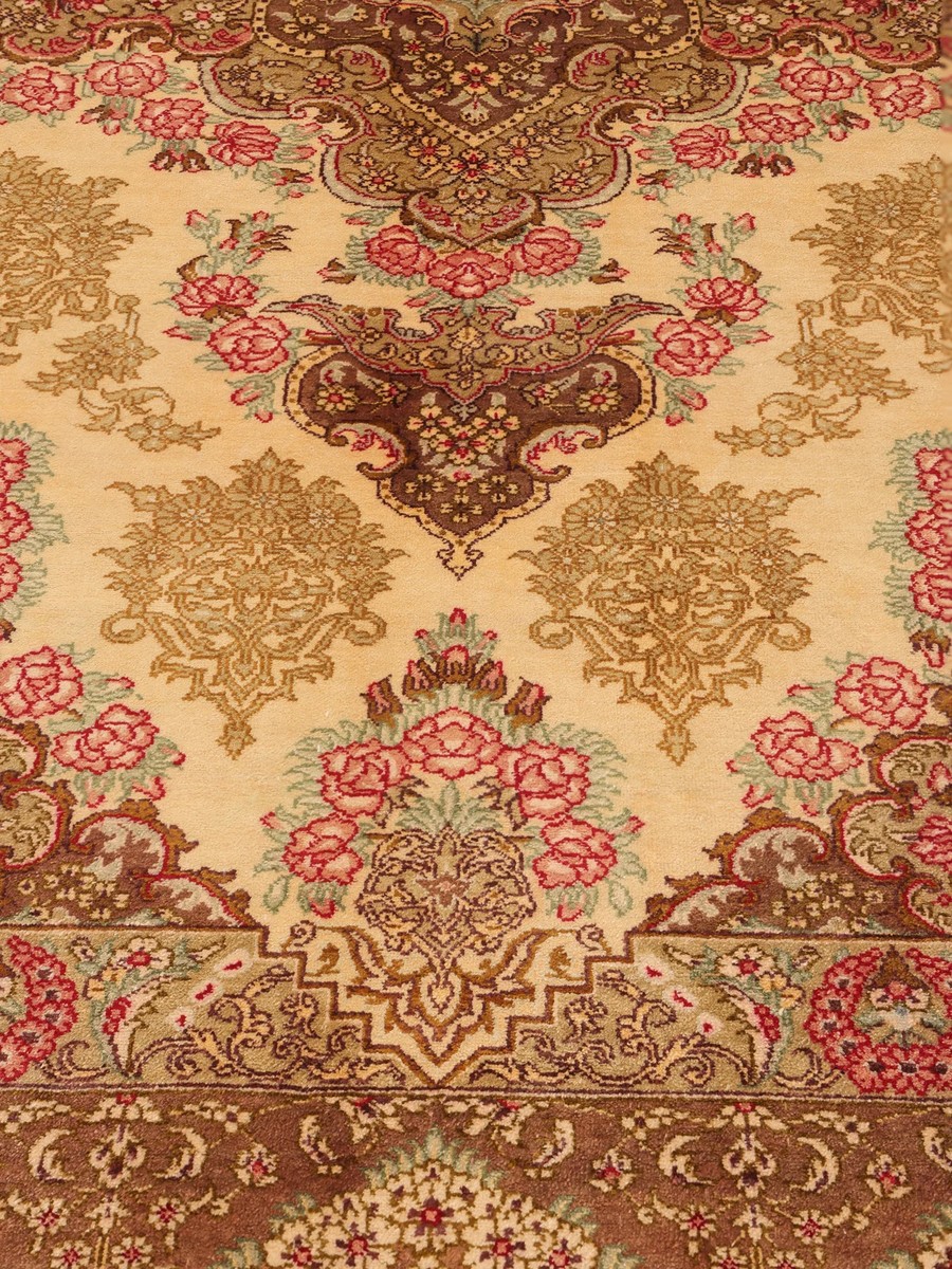 130x203 см, Иран, Шёлк, Silk, оранжевый — вид 7