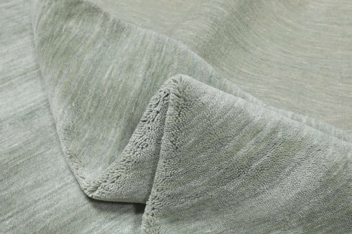 Ø250 см, Индия, Однотонные, Wool, зелёный — вид 6
