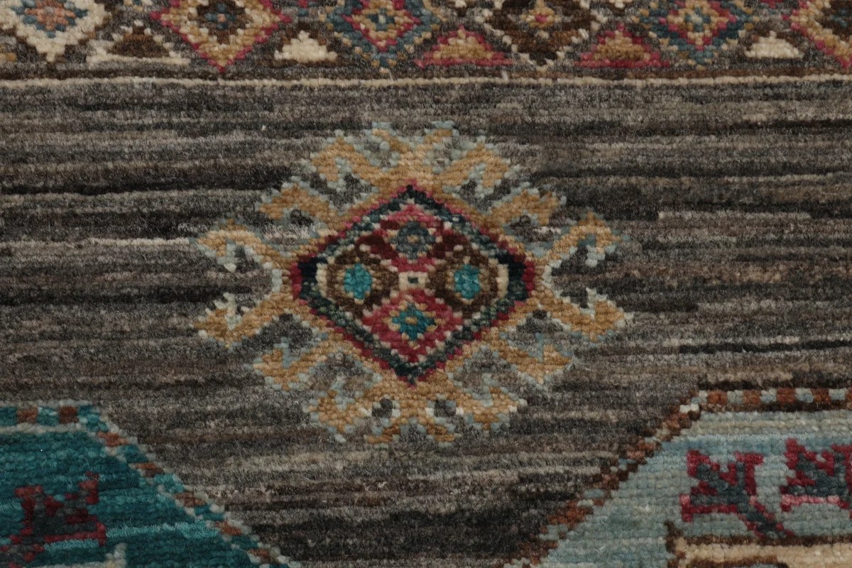 247x312 см, Афганистан, Зиглер, Wool, коричневый — вид 5