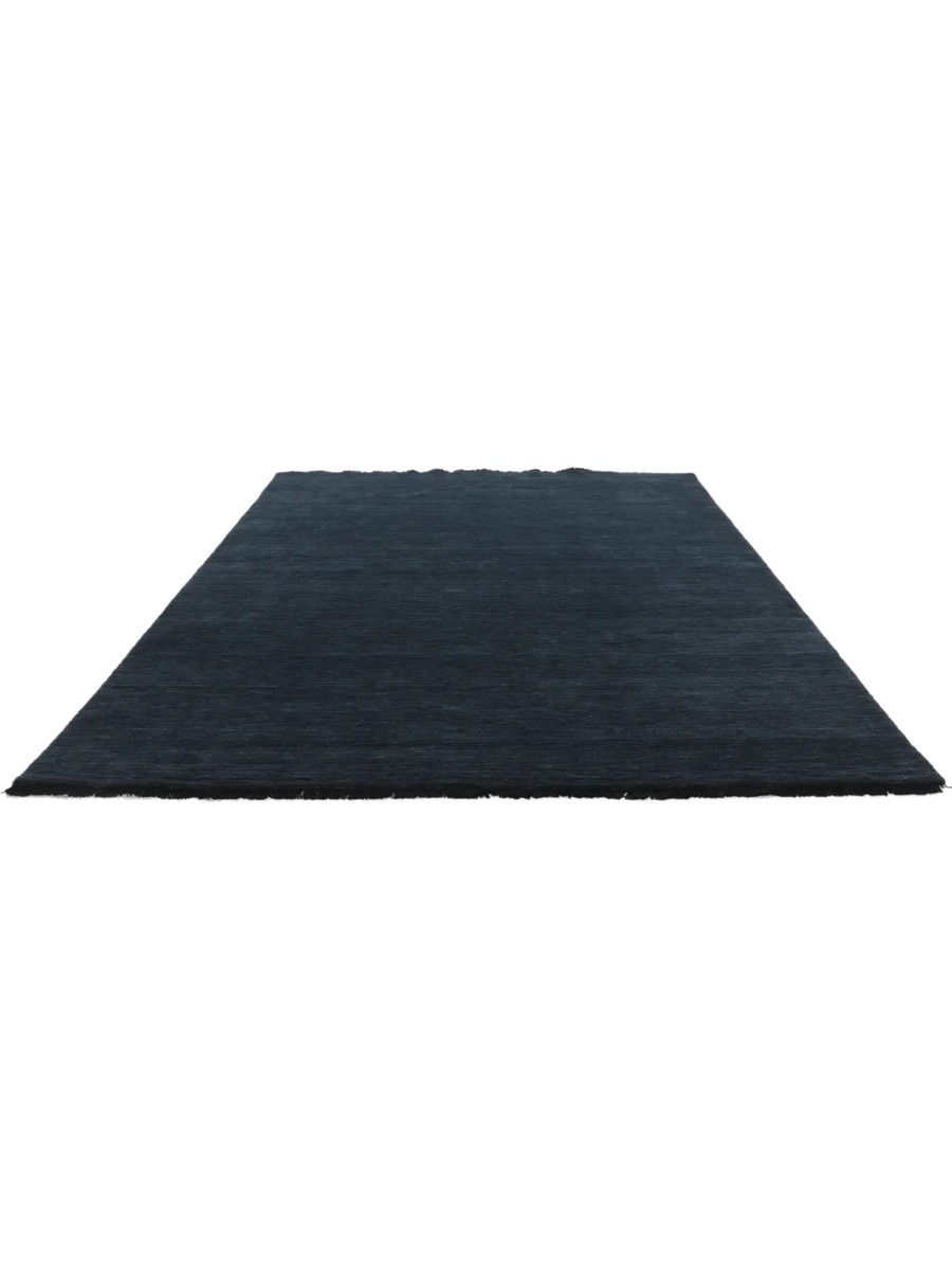 200x250 см, Индия, Однотонные, Wool, тёмно-синий — вид 3