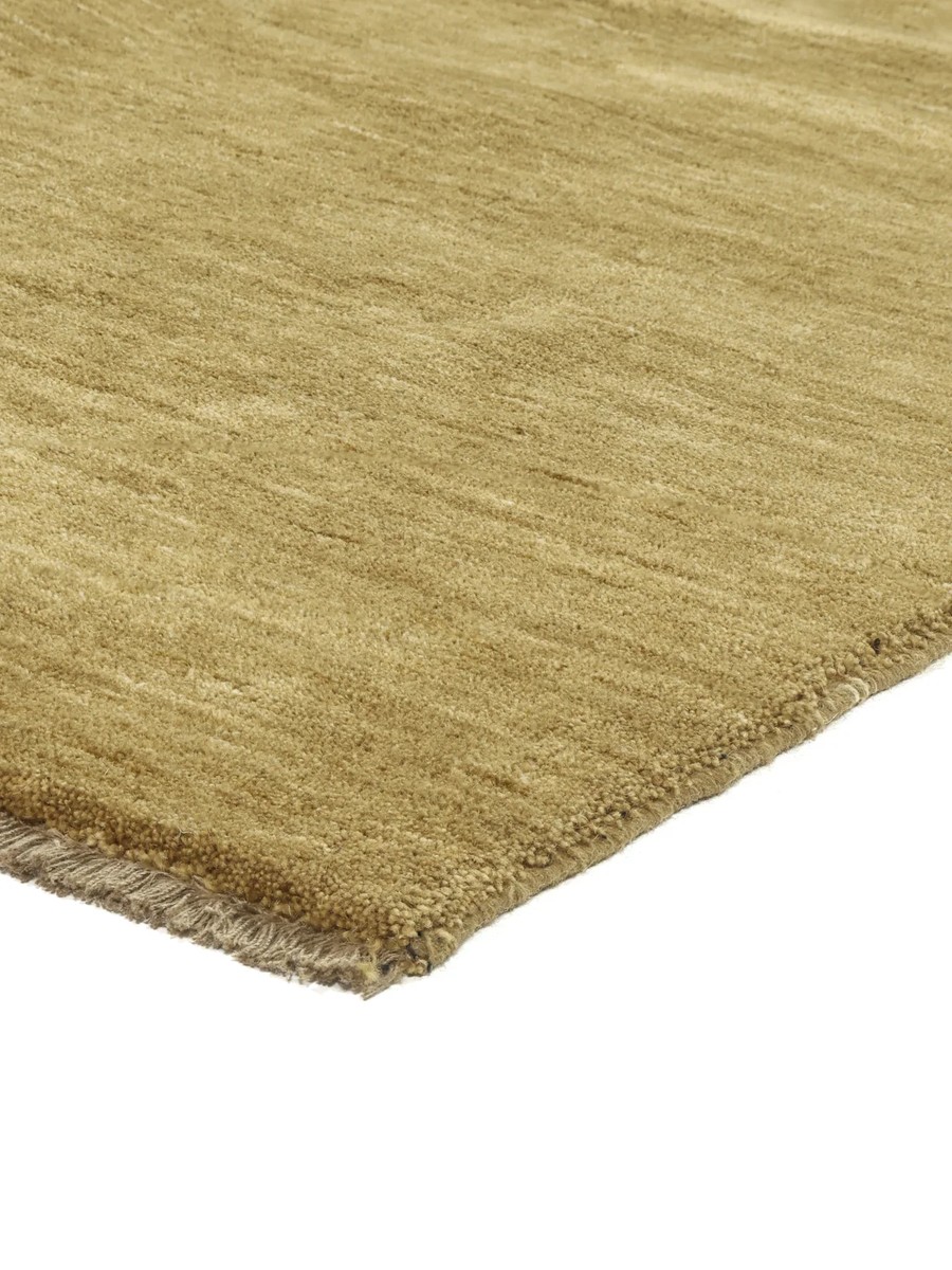 250x350 см, Индия, Однотонные, Wool, зелёный — вид 5