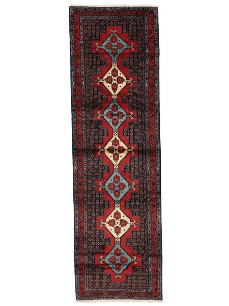 94x316 см, Иран, Восточные, Wool, чёрный