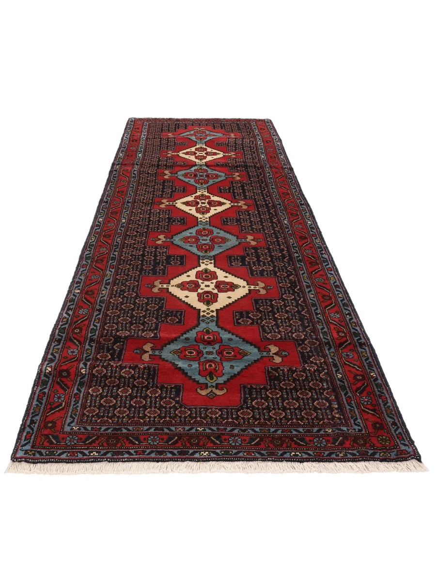 94x316 см, Иран, Восточные, Wool, чёрный — вид 3