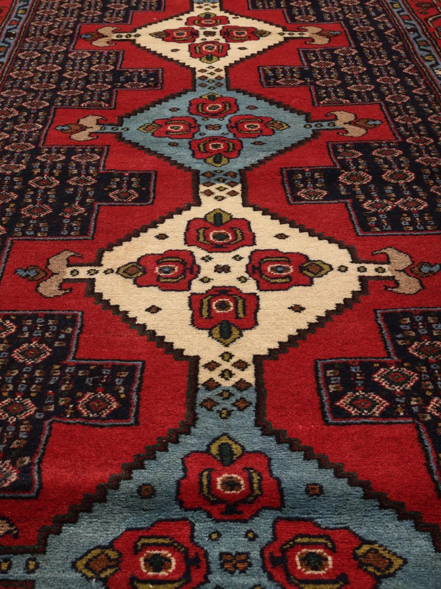 94x316 см, Иран, Восточные, Wool, чёрный — вид 4