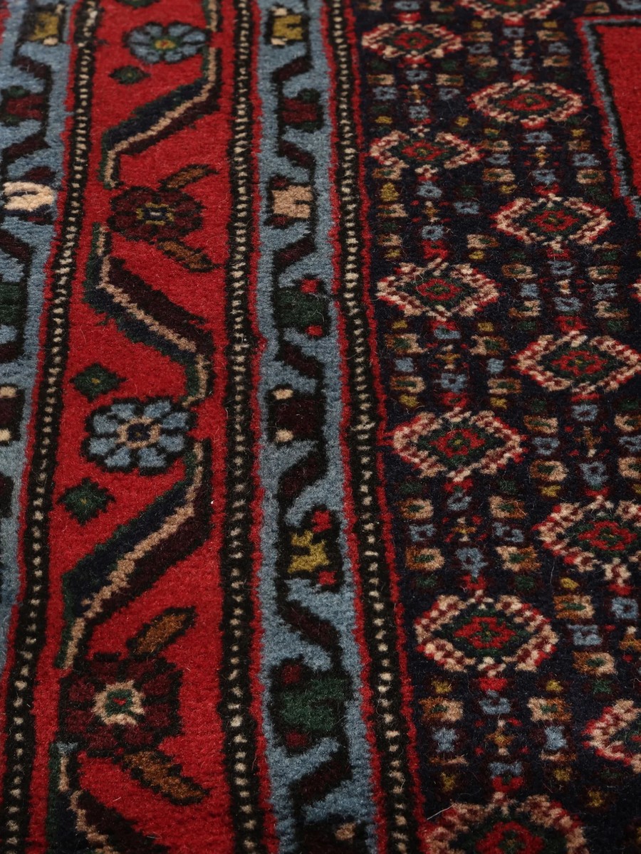 94x316 см, Иран, Восточные, Wool, чёрный — вид 6