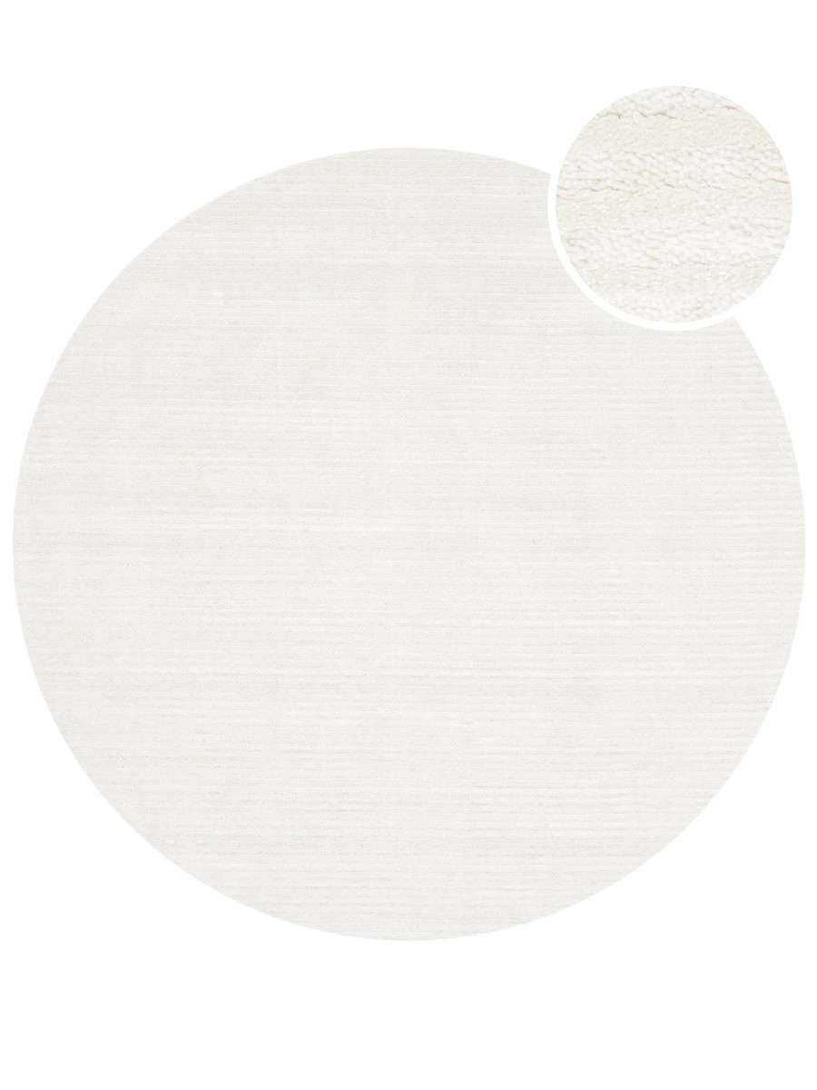 Ø200 см, Индия, Однотонные, Viscose, белый