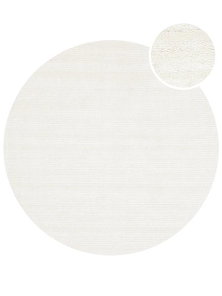 Ø200 см, Индия, Однотонные, Viscose, белый