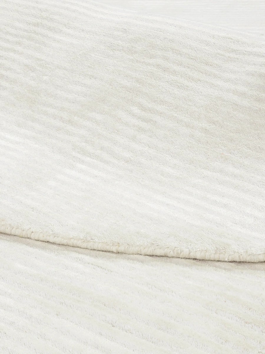 Ø200 см, Индия, Однотонные, Viscose, белый — вид 4