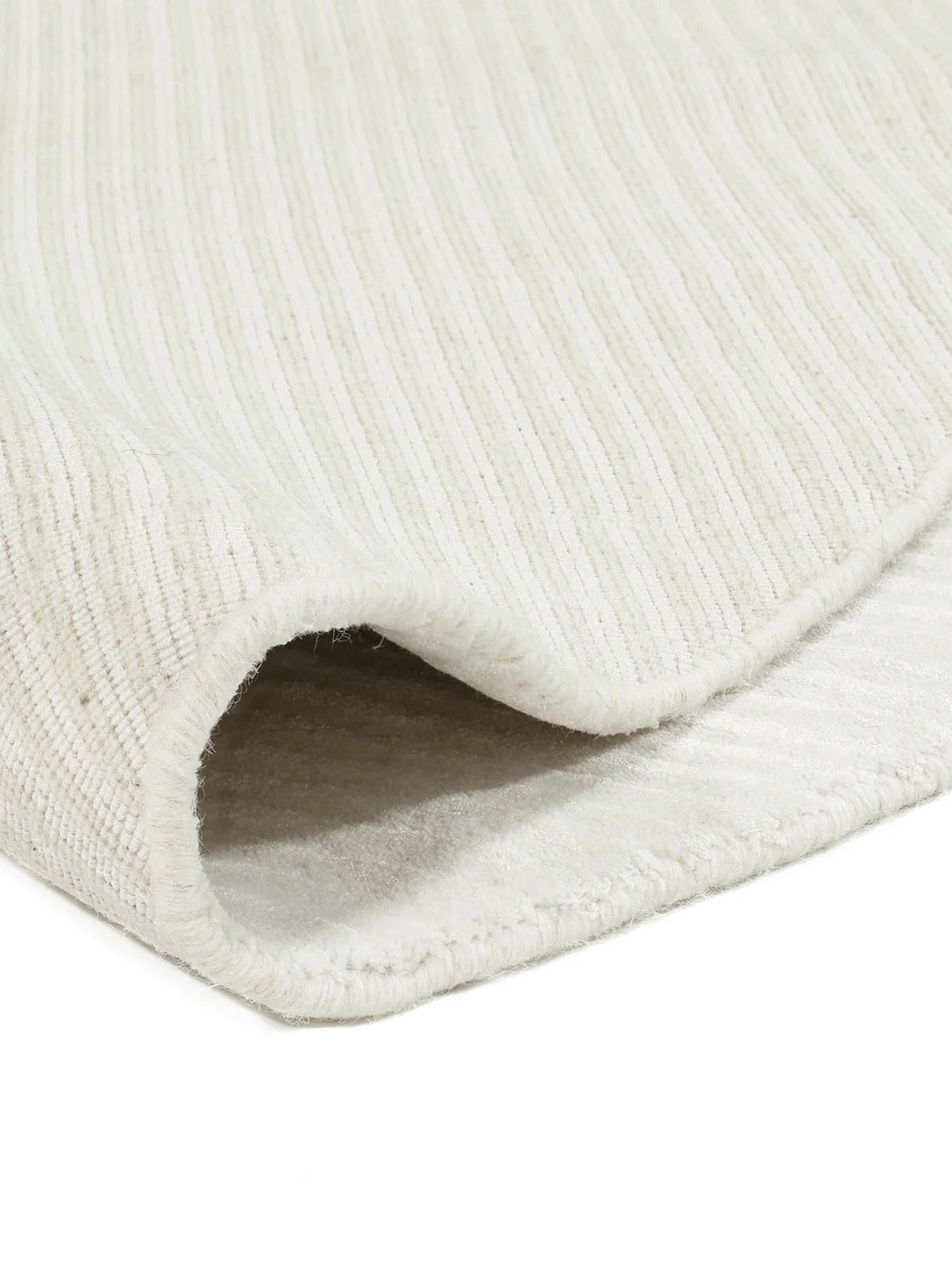 Ø200 см, Индия, Однотонные, Viscose, белый — вид 5
