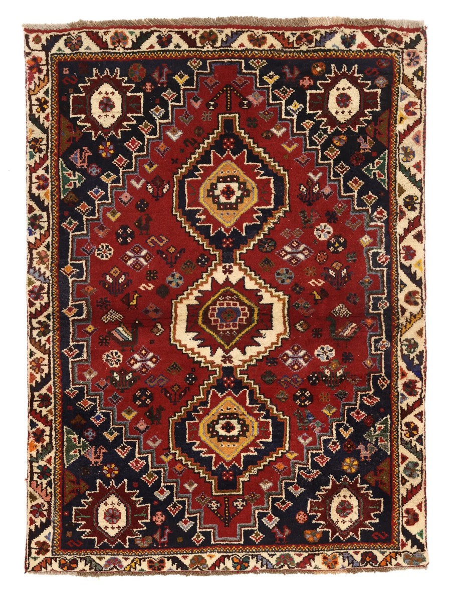 118x147 см, Иран, Кашкай, Wool, чёрный