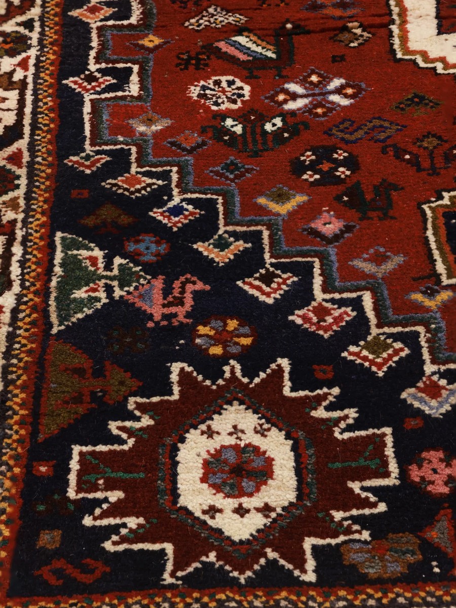 118x147 см, Иран, Кашкай, Wool, чёрный — вид 4