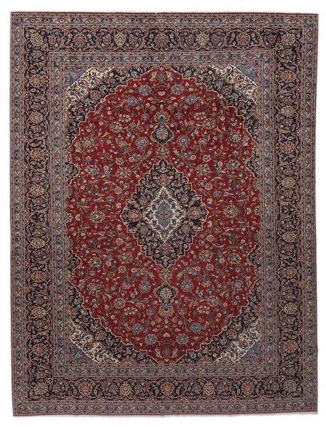 292x414 см, Иран, Кашан, Wool, чёрный