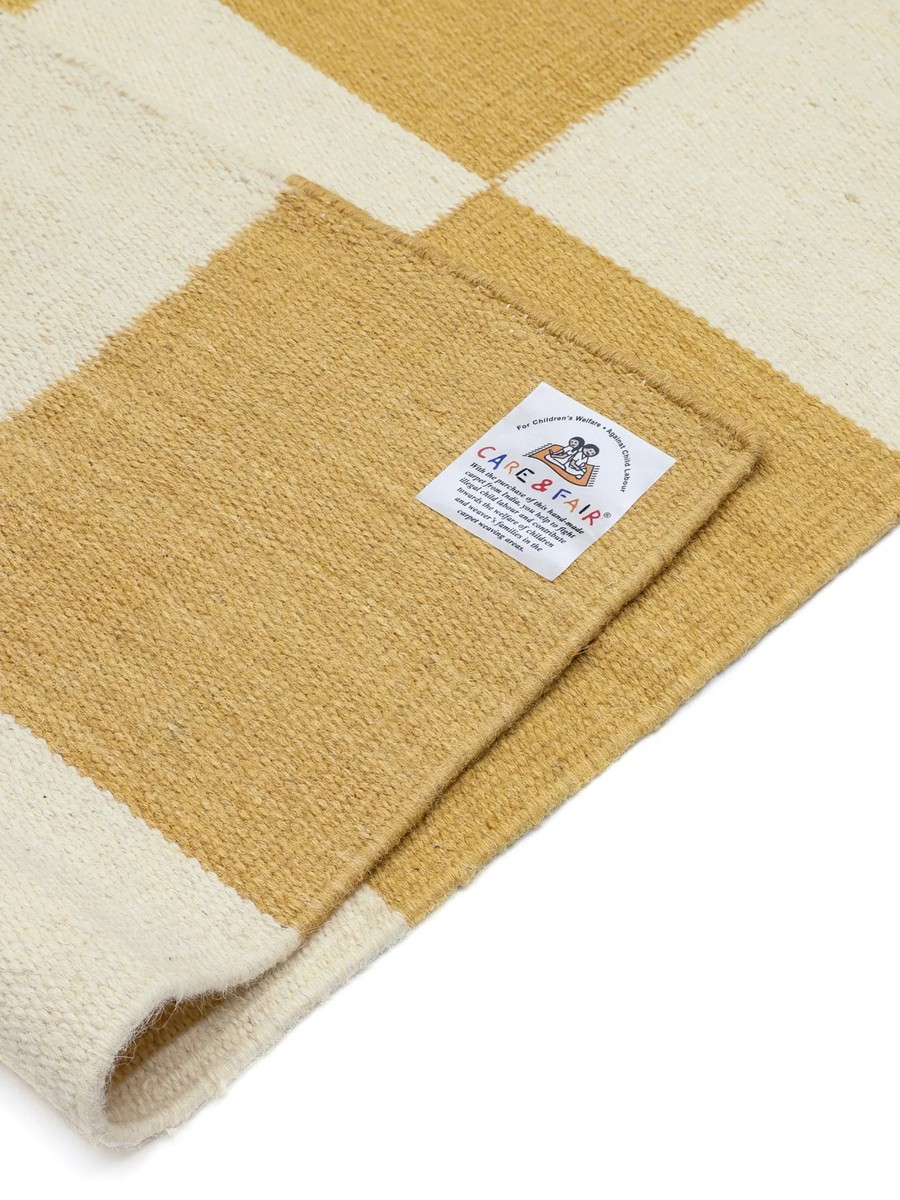 250x350 см, Индия, Современные, 80% Wool, жёлтый — вид 4