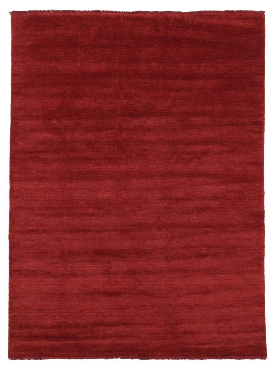 300x400 см, Индия, Однотонные, Wool, красный