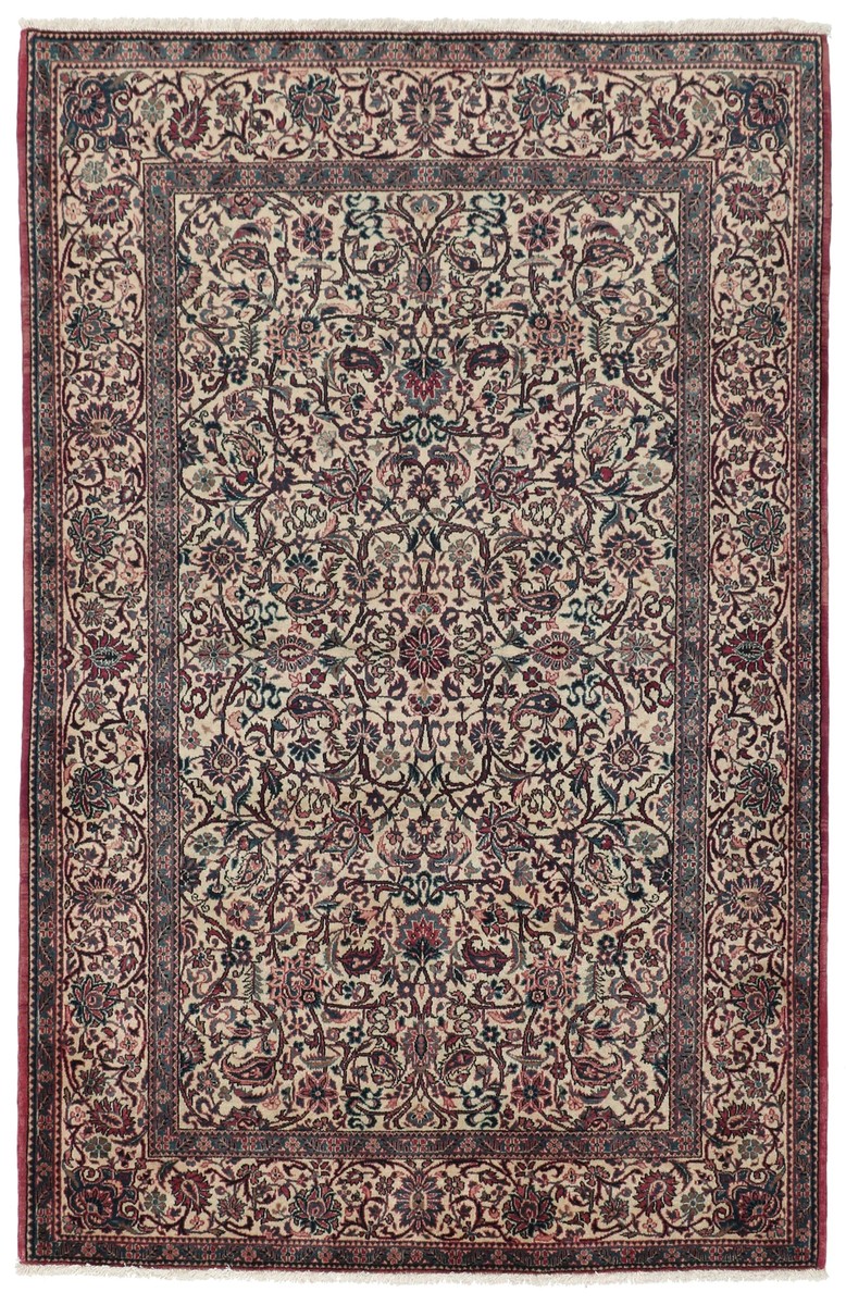 136x208 см, Иран, Кашан, Wool, чёрный