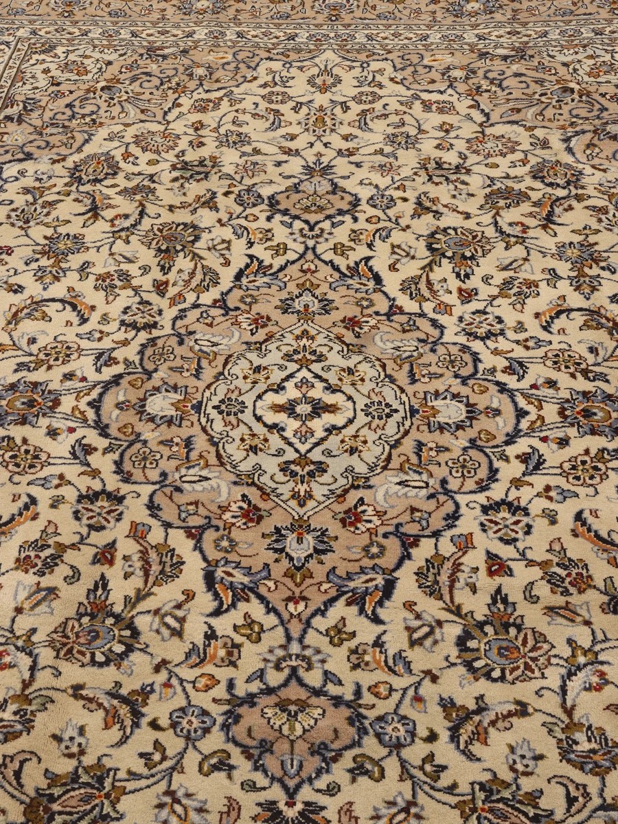 242x356 см, Иран, Кашан, Wool, оранжевый — вид 3