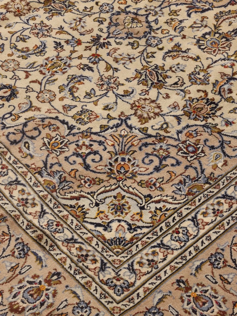 242x356 см, Иран, Кашан, Wool, оранжевый — вид 5