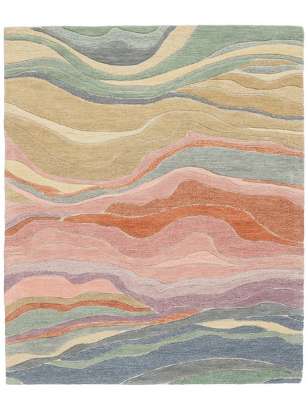 250x300 см, Индия, Современные, Wool, многоцветный