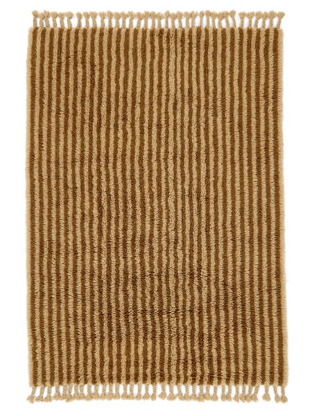 160x230 см, Индия, Шэгги, Wool, горчичный