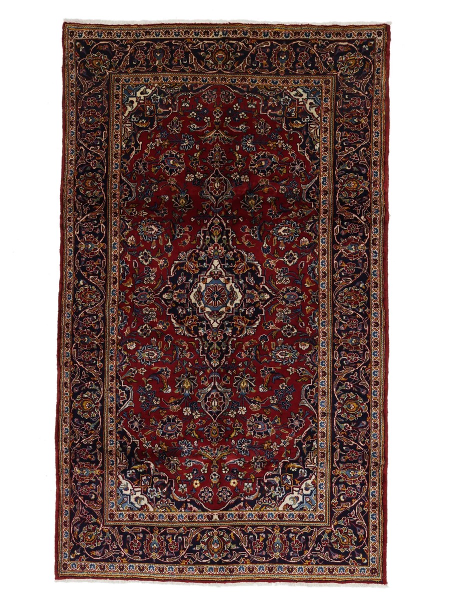 147x250 см, Иран, Кашан, Wool, чёрный