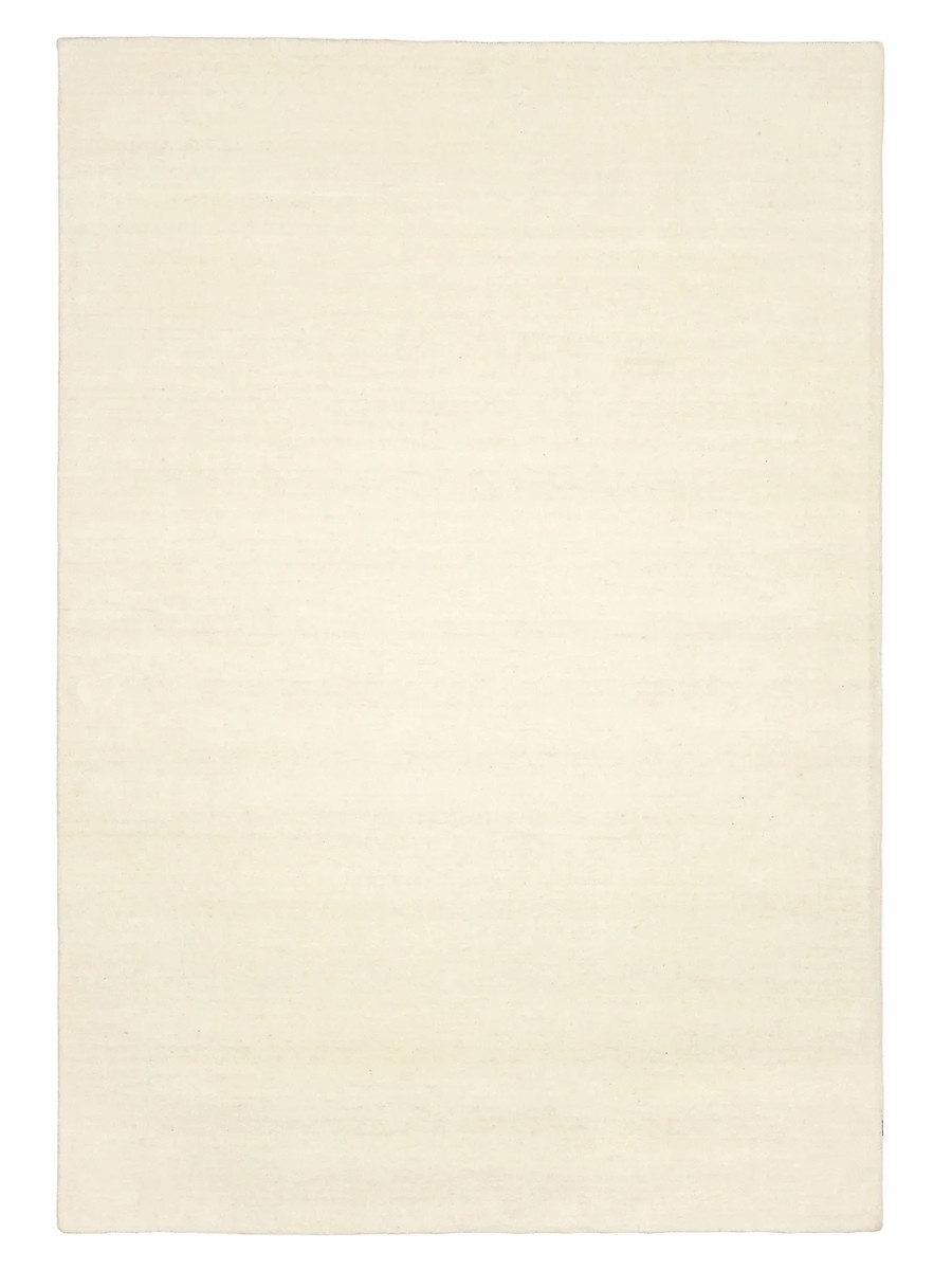 160x230 см, Индия, Однотонные, Wool, белый