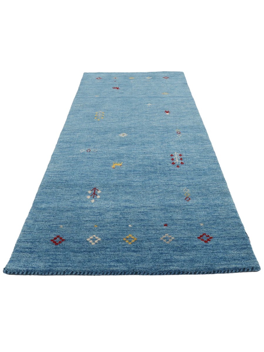 80x250 см, Индия, Габбе, Wool, синий — вид 2