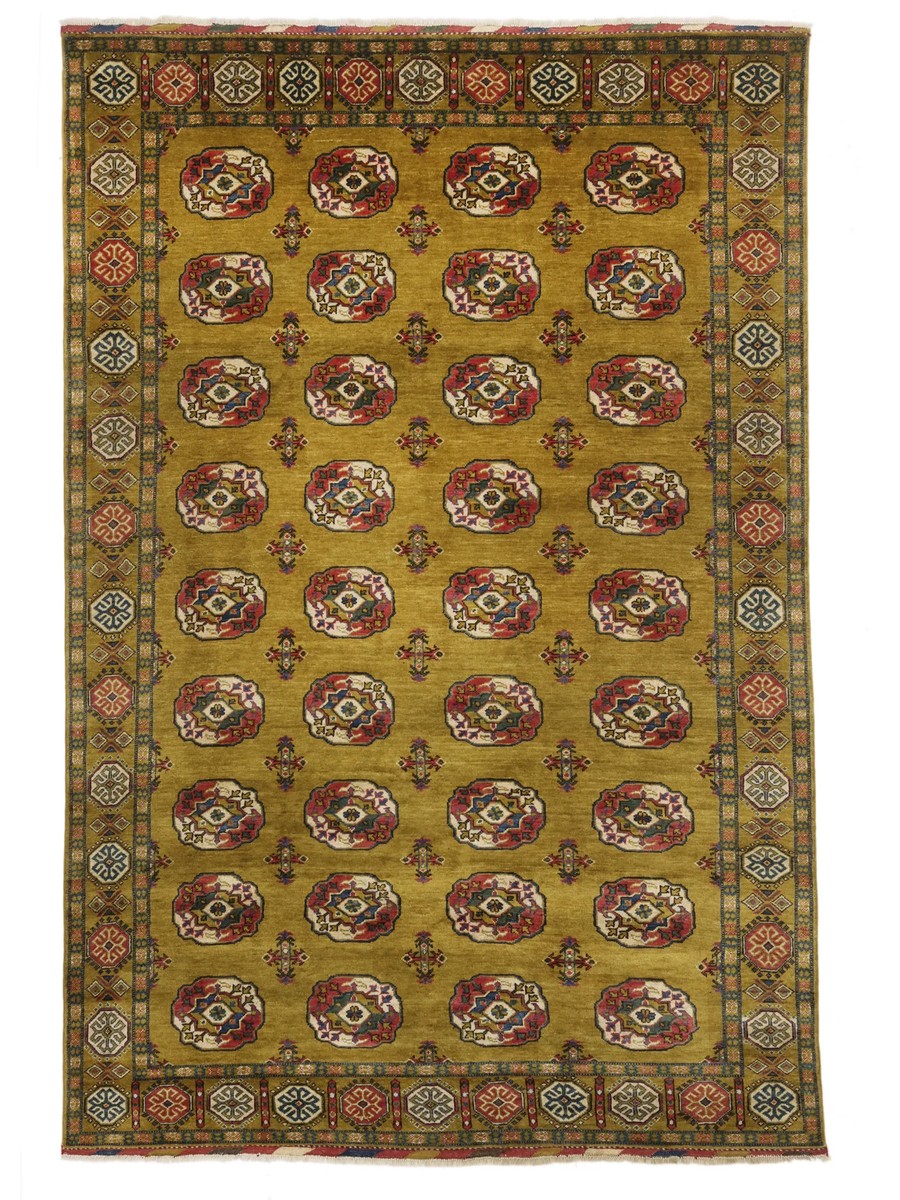 200x307 см, Афганистан, Казак, Wool, чёрный