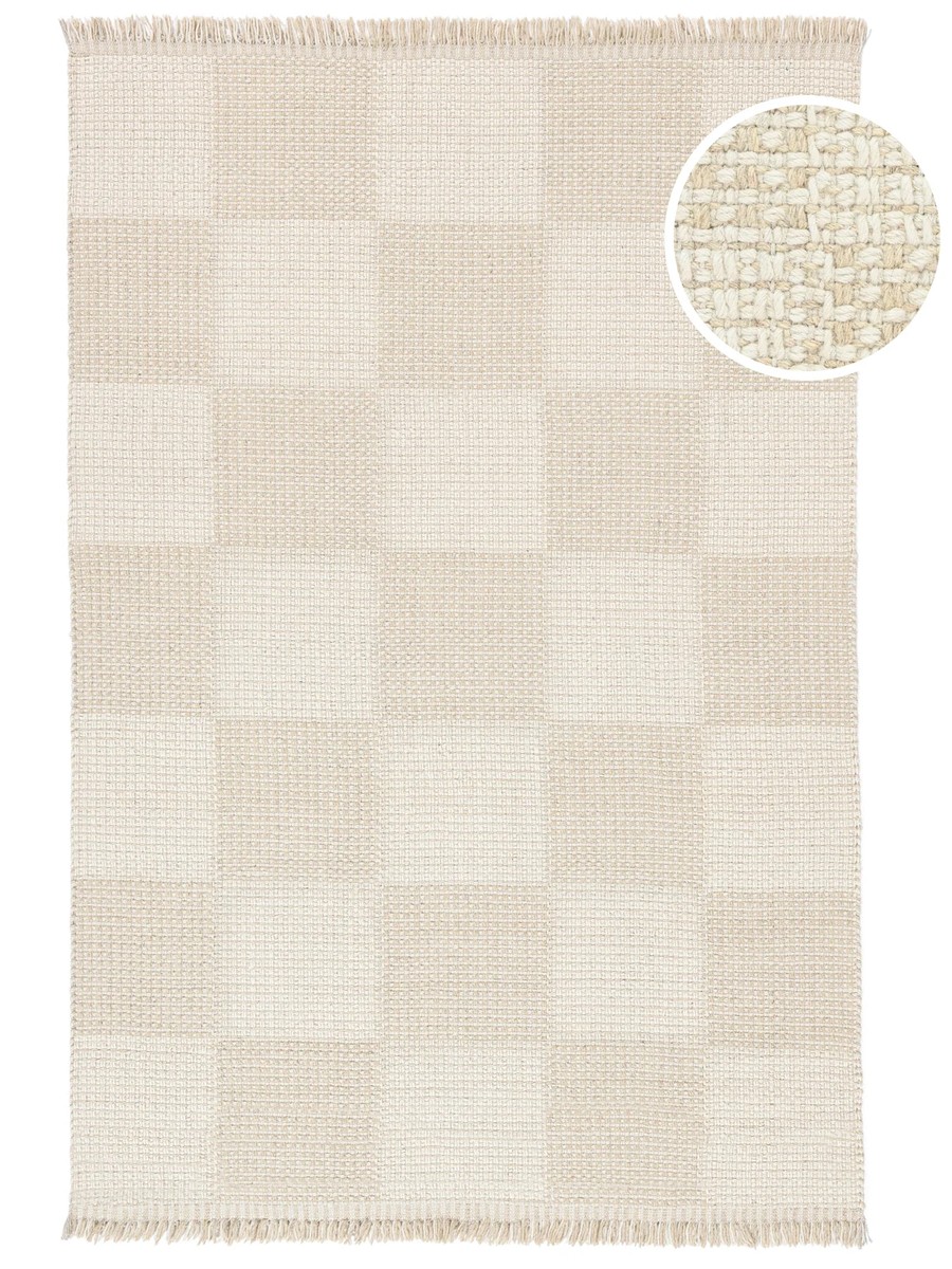 200x300 см, Индия, Современные, 85% Wool, бежевый