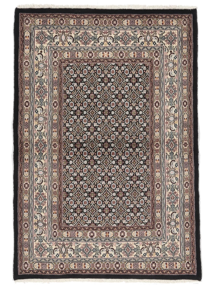 102x150 см, Иран, Муд, Wool, чёрный