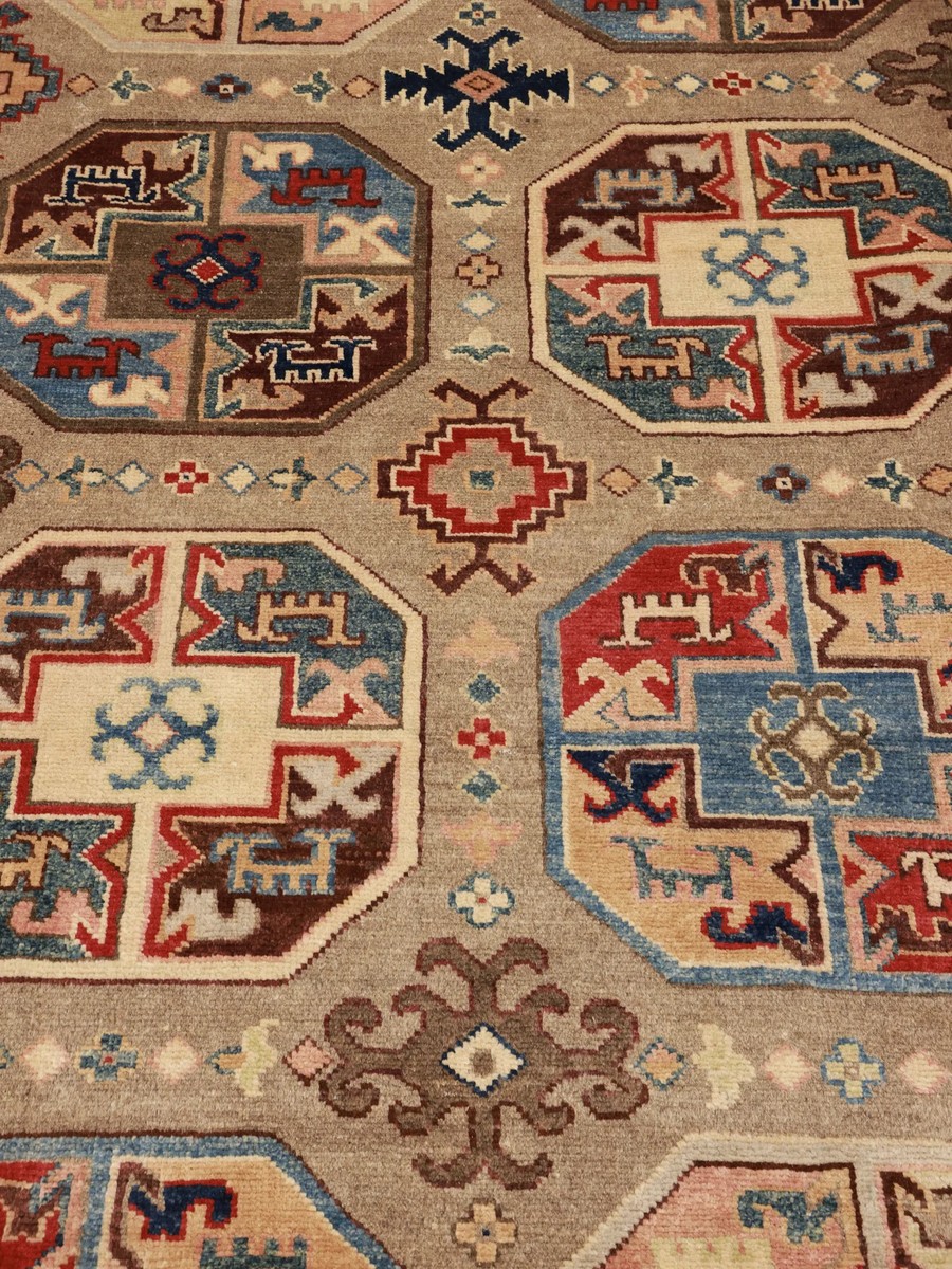 196x296 см, Афганистан, Казак, Wool, оранжевый — вид 4